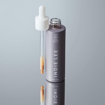 Indie Lee Hints SPF 50 Primer - Tinted Face Primer with Niacinamide, Non-Nano Zinc Oxide & Allantoin - Soothes Redness, Evens Tone, Primes Skin for Makeup - Paraben-Free Skin Care Products (40ml)