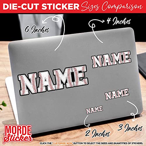 Mordesticker MORDESTICKER2023 Custom Name Sticker Baseball Softball Helmet Decal Personalized Name Hard Hat Stickers Die-Cut Vinyl Sticker For Hard Hat Laptop Water Bottle Phone Case Cars Merchandise Decor Decal Gift Idea thumb #4