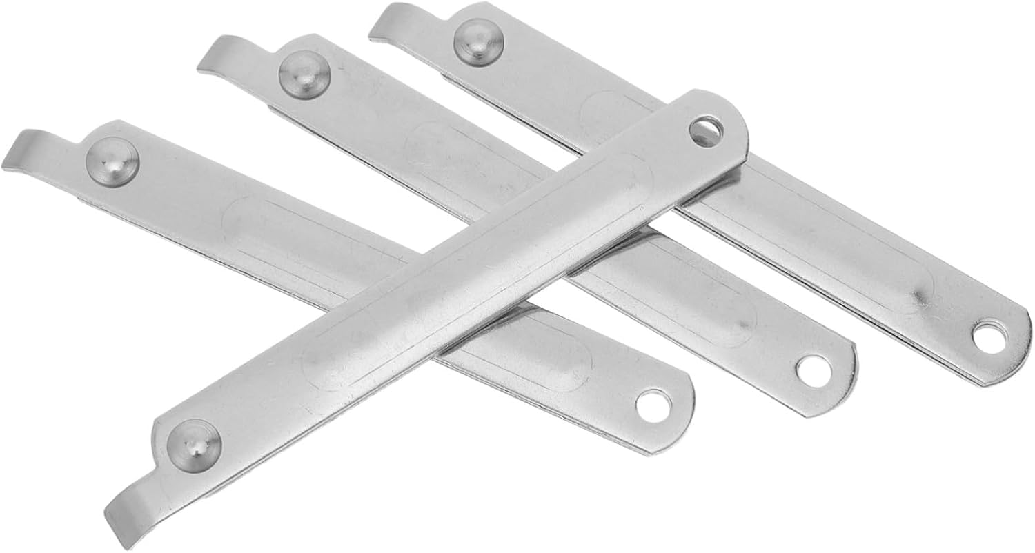 FENICAL 2 Sets Folding Drying Rack Reinforcing Strip Stainless Steel | Replacement Accessory, Brushed Silver Finish, for Clothes Dryer Racks and Foldable Drying Racks, Stability Support