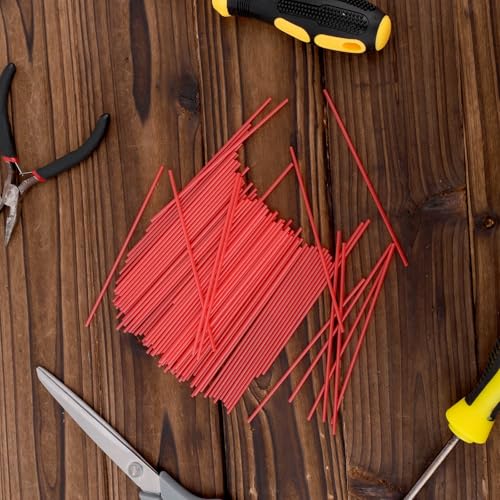 100 Pitillos para Spray Can, 12 cm de Largo, Rojo miniatura 3