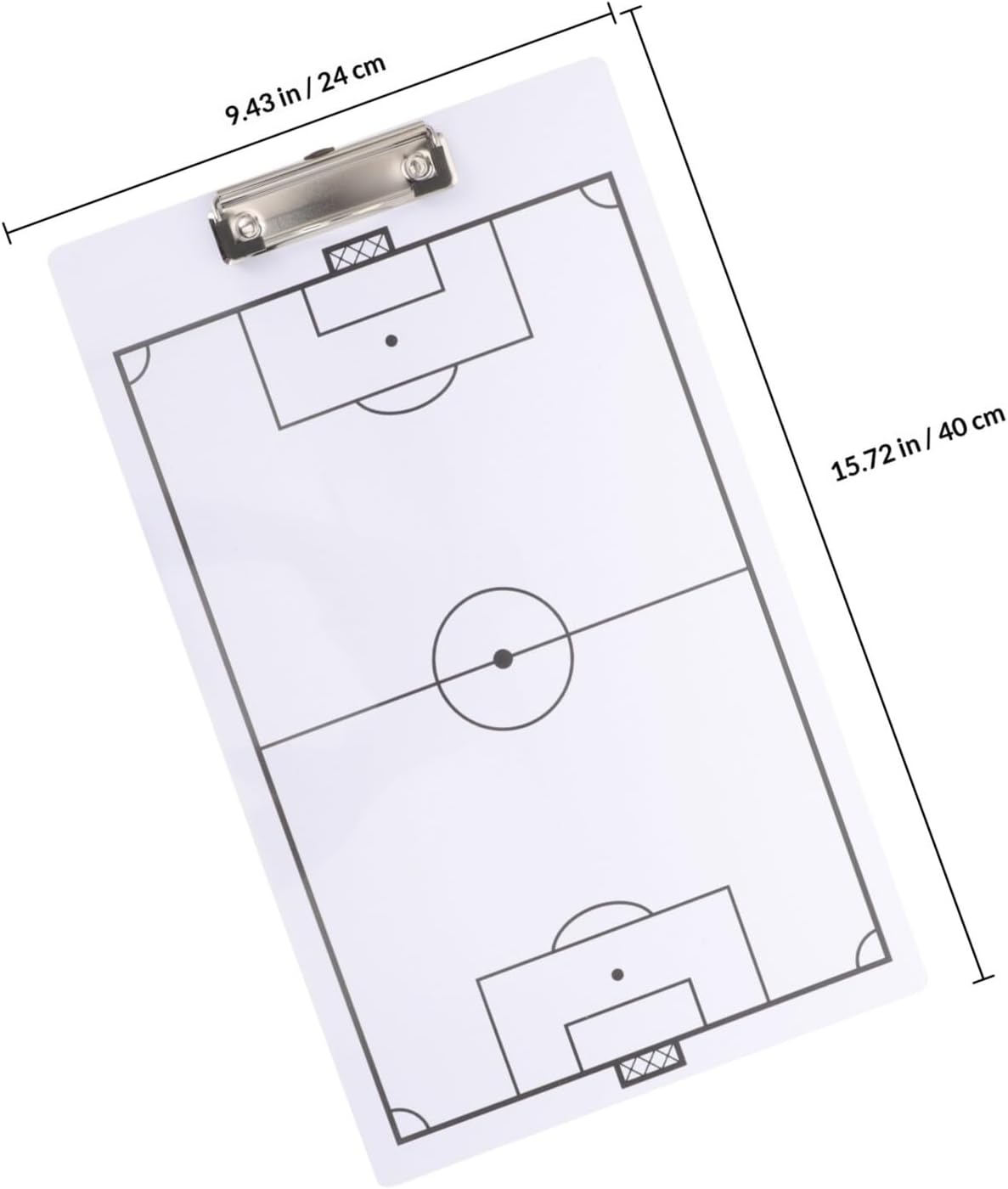 Generic Handball Coaching Board Double-Sided PVC Marker Board with Eraser and Marker Pen for Handball Game Practice and Competition Use