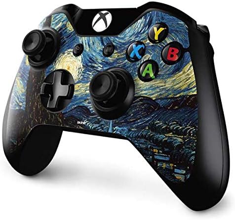 Skinit Decal Gaming Skin Compatible with Xbox One Controller - Officially Licensed Bridgeman Art Van Gogh - The Starry Night Design