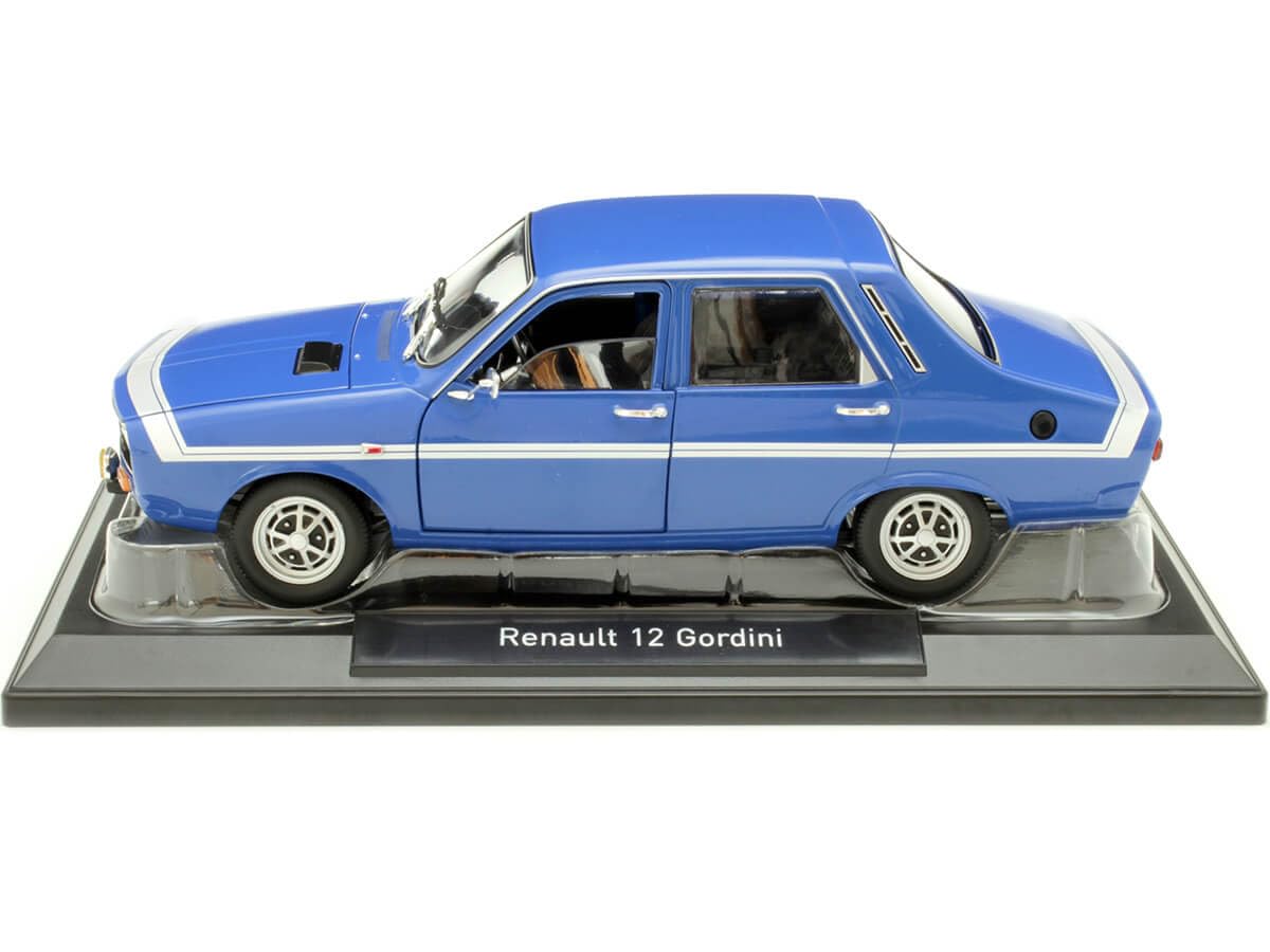 Renault 12 Gordini Without Bumpers 1971 Bleu-de-France Blue 1:18