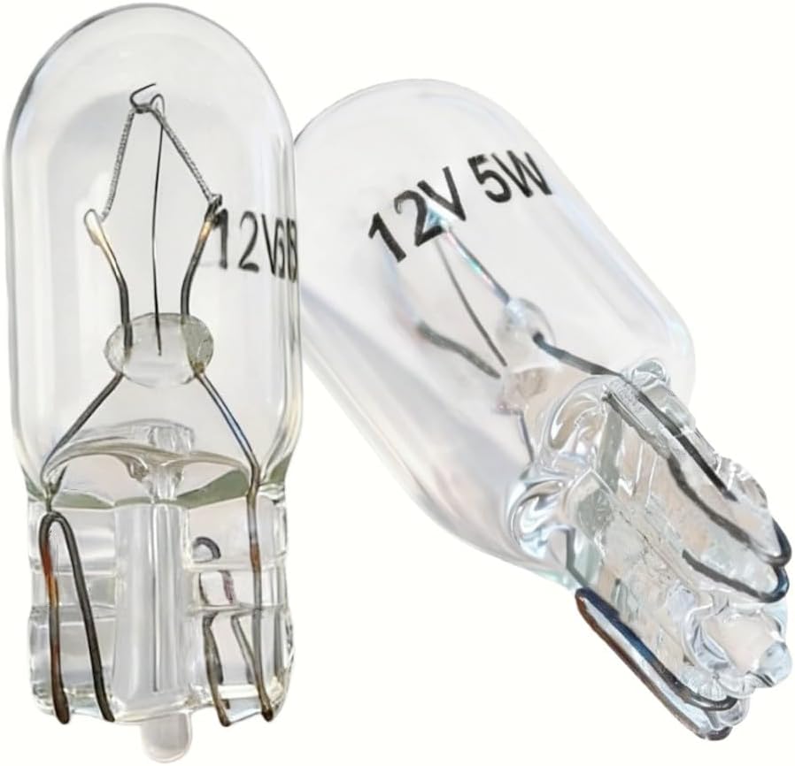 (2 PCS) Sewing Machine Push in Clear Light Bulb (12V/ 5W) fits for Brother Baby Lock Singer Elna -Replace XA2037001, XA2037051, 479001, 479001-10