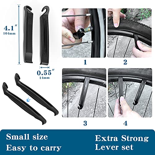 2 Pack Bike Tire 27.5 29 X 2.125 Inch Folding Replacement Bike Tire With Tire Levers Foldable Bead Wire Bicycle Tire For Mountain Bike Mtb (27.5 X 2.125) #TOP5
