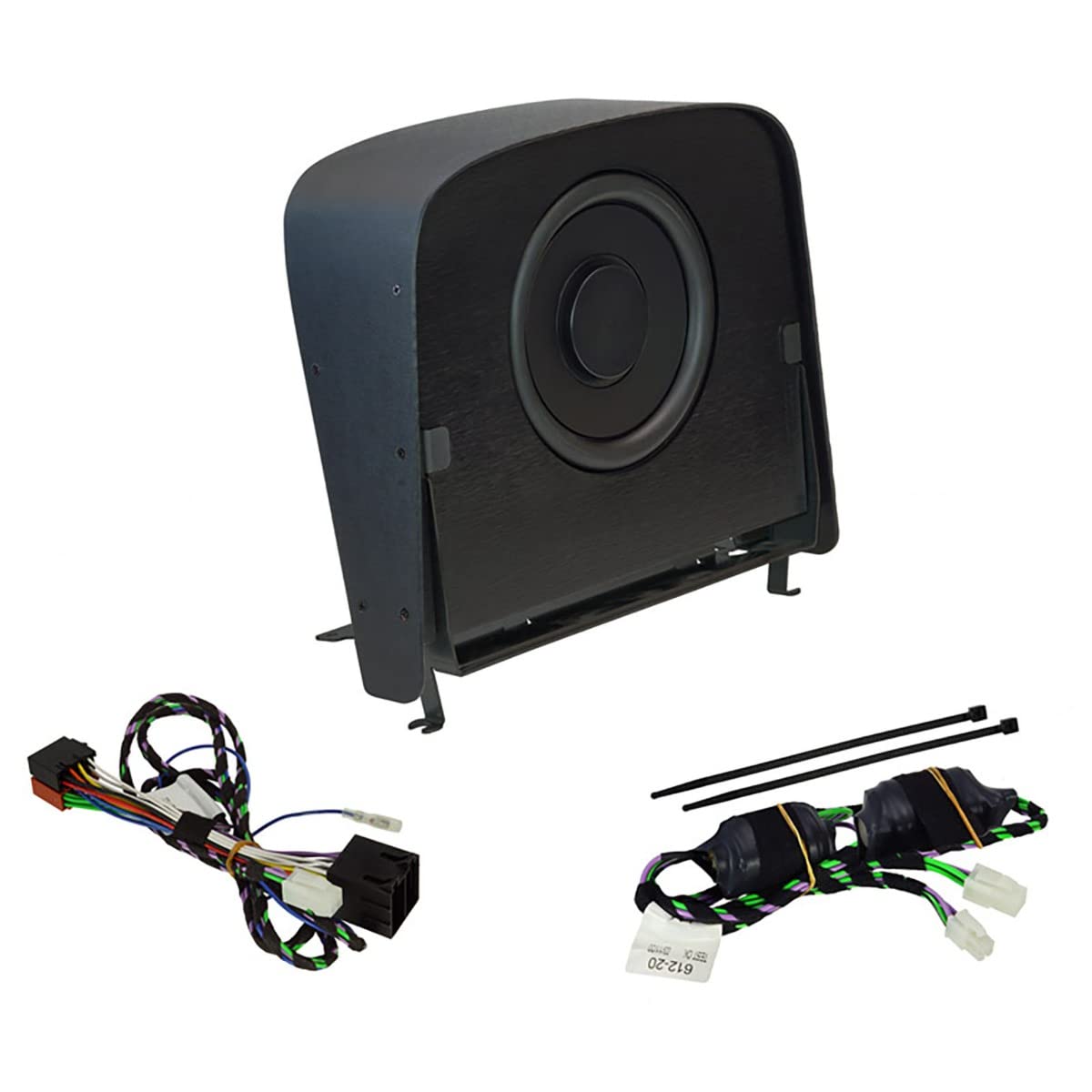 Alpine SWC-D84S Subwoofersystem f??r FIAT Ducato, Peugeot Boxer & Citroen Jumper 20cm passiver Mittelkonsolen-GEH??usesubwoofer
