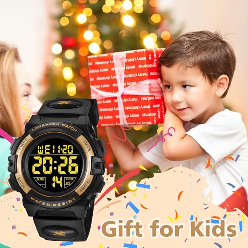 Image of Kids Watch,Boys Watch for 3-15 Year Old Boys,Digital Sport Outdoor Multifunctional Chronograph LED 50 M Waterproof Alarm Calendar Analog Watch for Children with Silicone Band,Kids Gift