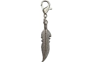 3PCs Boho Feather Zipper Charm, Purse Zipper Pull