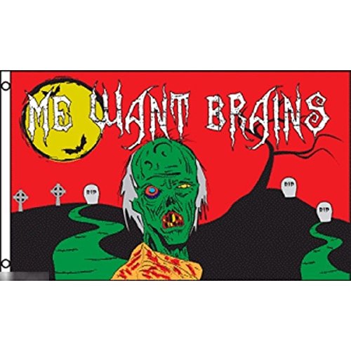 国旗 ゾンビ アンデッド ホラー 脳みそくれー 特大フラッグ【ノーブランド品】 国旗 ゾンビ アンデッド ホラー 脳みそくれー 特大フラッグ【ノーブランド品】