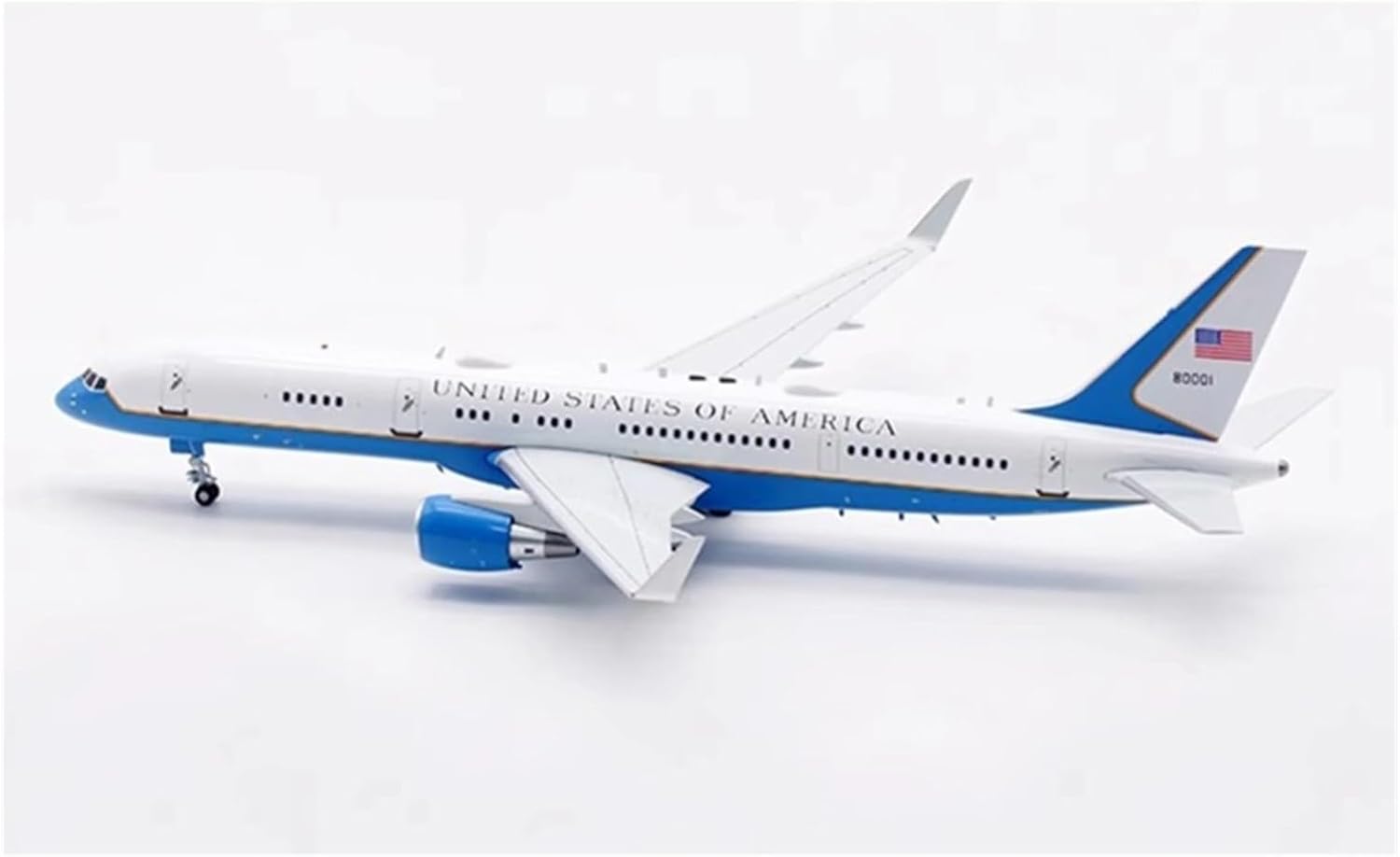 Scale Aircraft 1/200 for US Business Jet Model (Special Aircraft) C-32A 757-200 98-0001 Alloy Plane Model Suitable for Display