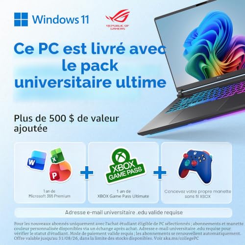 ASUS ROG Strix G16 (2025) Computer portatile da gioco, schermo 16" FHD+ 16:10 165Hz/3ms, NVIDIA® GeForce RTX™ 5060 per notebook, processore Intel® Core™ i7 14650HX, 16GB DDR5, SSD da 1 TB - 3