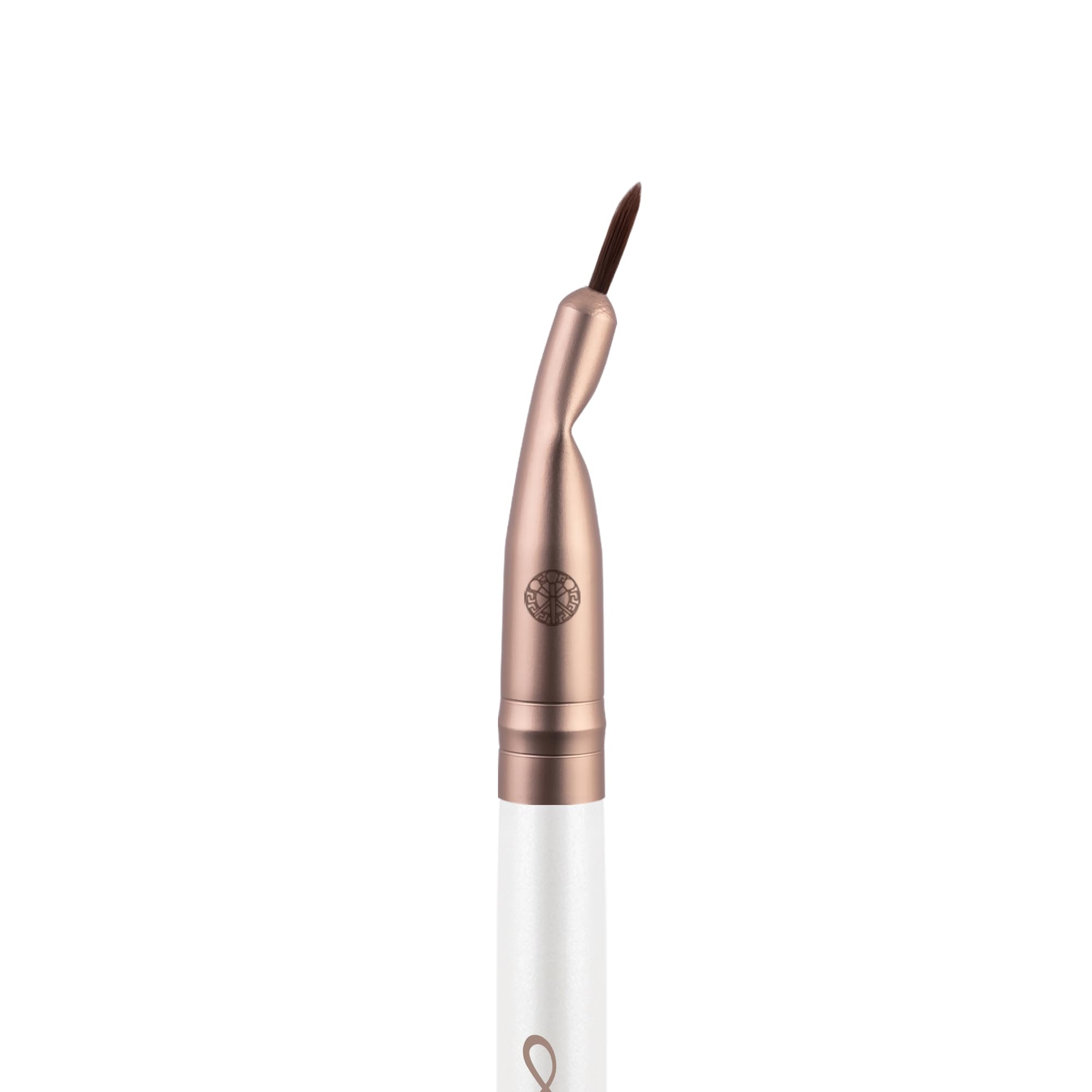 Luvia 412 Professional Make-Up Brush, Eyeliner Brush, Eyeliner Brush, Vegan Cosmetic Brush, Elegance, Pearl / Coffee - Image 2