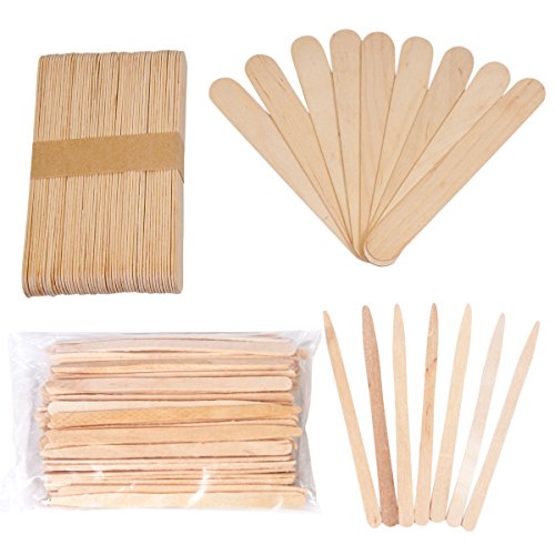 JMT Beauty Assorted Wax Applicators, 200 Extra Small and 200 Large Spatulas
