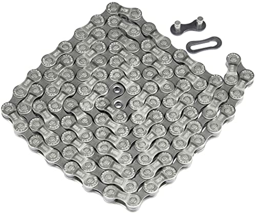 Chaîne Shimano 6/7/8 vitesses à maillons robustes argentés pour dérailleur fluide - 2