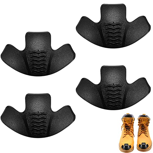 Bencailor Boot Toe Protectors Work Boot Guards Shoe Toe Cap Work Shoe Cover for Spring Hiking Climbing Guards(Black,4 Pcs)