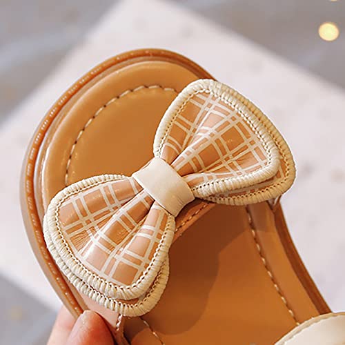 Toddler Girls Round Toe Shoes Girls' Sandals Summer Children's Soft Sole Shoes Fashion Girls' Bow Princess Shoes3
