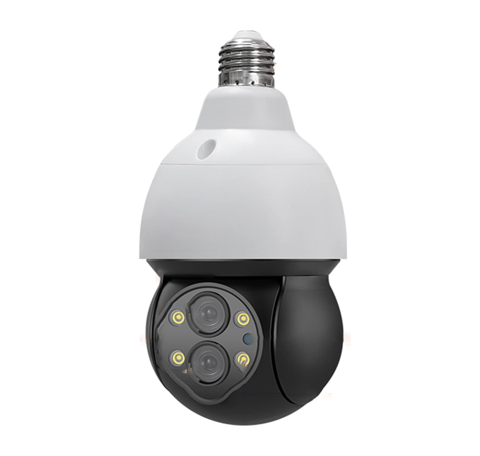 Caméra Ampoule 4MP, Caméra ZOOM 10X Surveillance Vidéo Enregistreur De Protection Externe PTZ Double Objectif 4Mm-12Mm Couleur Nuit,4m