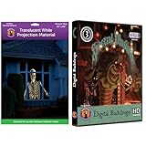 Spectral Illusions Digital BACKDROPS Halloween Digital Decoration Video on USB with Reaper Brothers Rear Projection Screen.