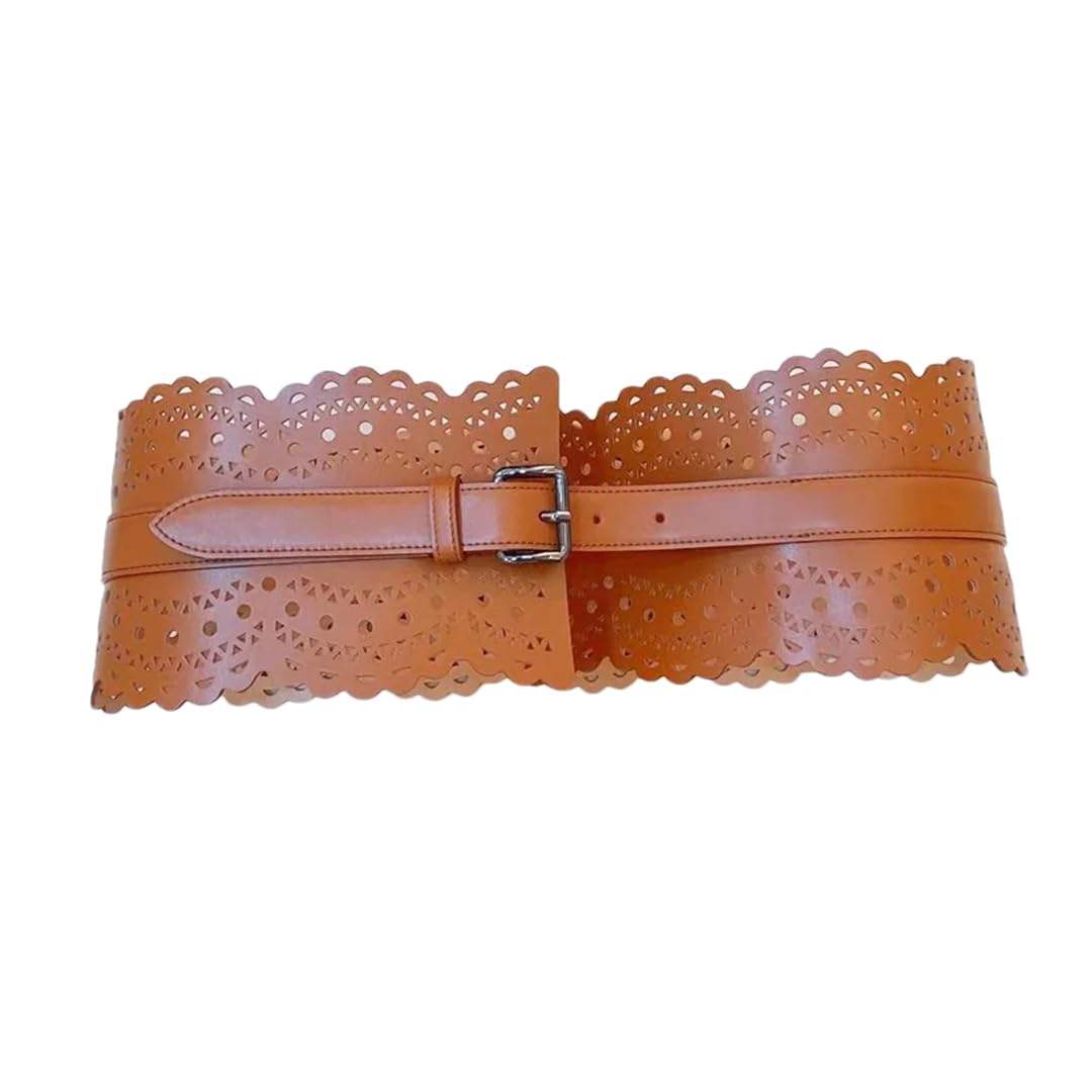Damski gorset szeroki pasek vintage designerskie eleganckie spódnice gotyckie sukienki imprezowe wydrążony pas