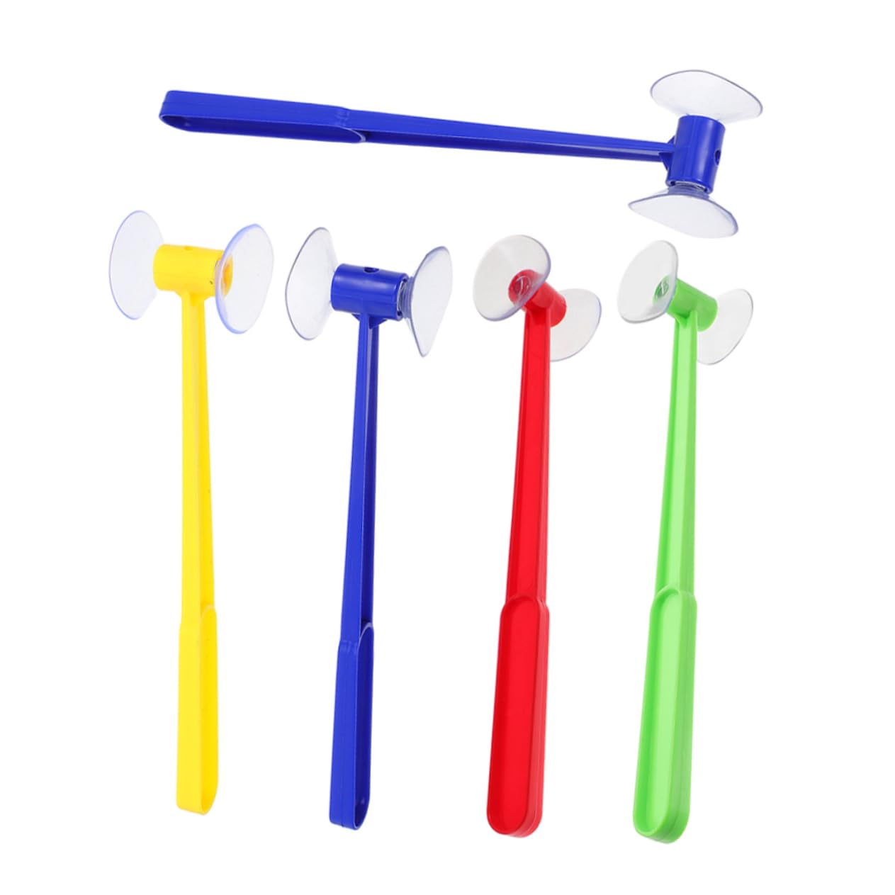 TOYANDONA 5 Pieces Montessori Words Sensory Toys for Small Hammer with Suction Cup, Motor Skills Development and Letter Recognition