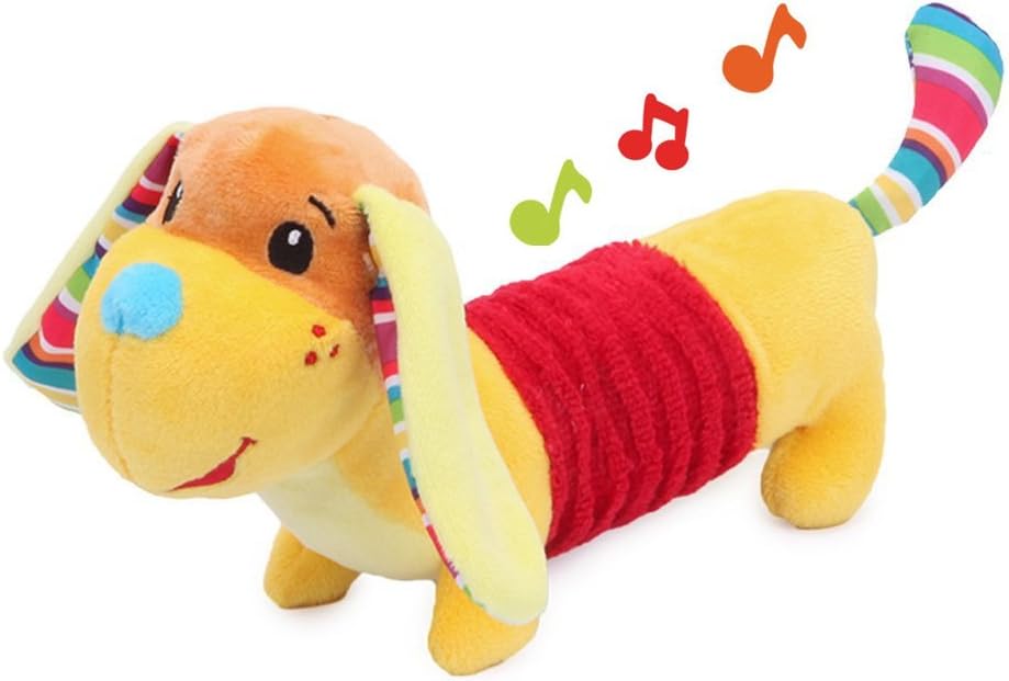 FOREAST Baby Rattle Toys Soft Plush Animal Infants Boys Shaker Handbells Newborn Girls Novelty Stuffed Dog Shaking Bell