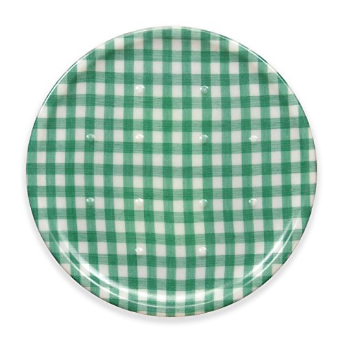 TATSU-CRAFT(タツクラフト) コースター チェック グリーン 食洗機対応 おしゃれ 可愛い プラスチック インテリア 茶たく 茶托 コースター 兼用 来客用 撥水 Coaster 業務用 カフェ ホテル レストラン 旅館 日本製