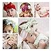 Baby Girls Sequins Headbands 5pcs Glitter Bow Head Wrap Elastics Sparkle Headdress Hair Accessories(Color-LP)