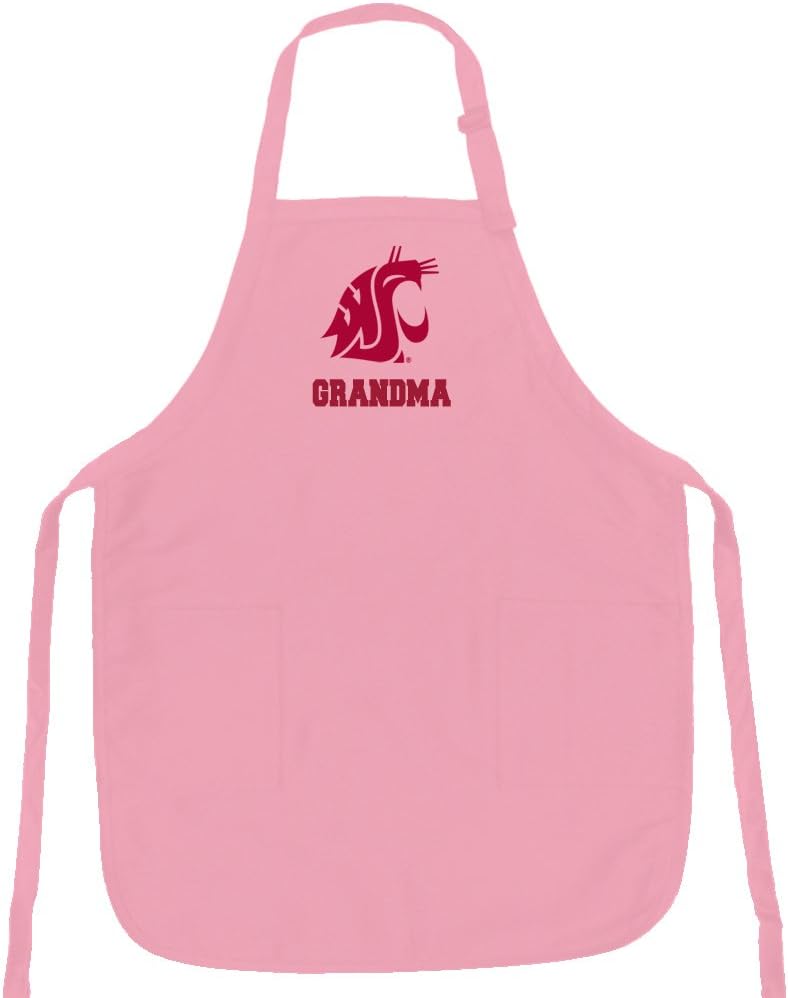 Broad Bay Pink Washington State University Grandma Apron Deluxe Washington State Grandma Aprons Made in The USA