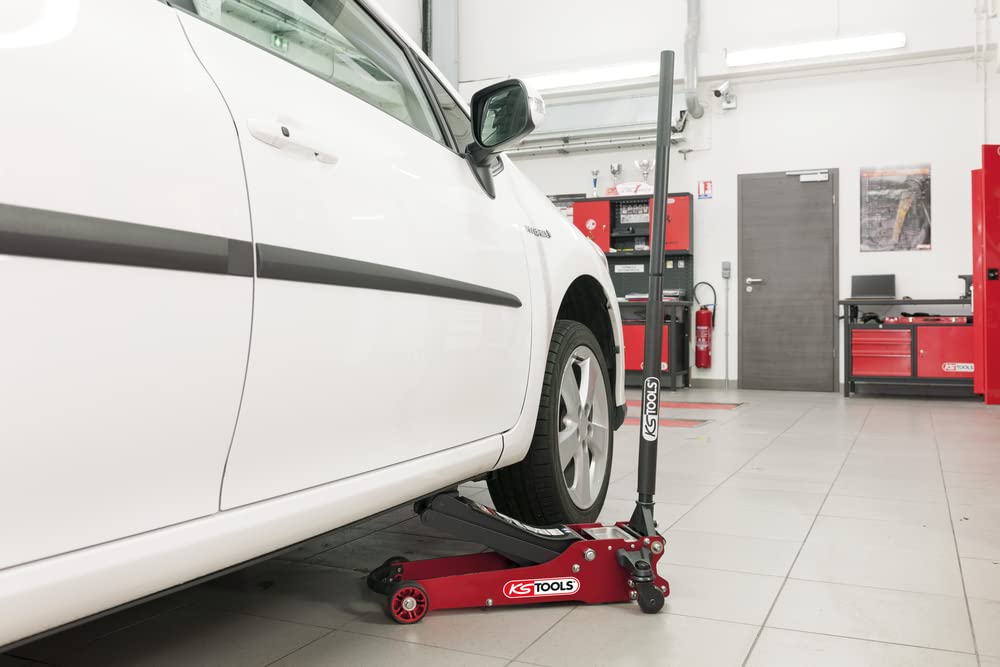 KS Tools 161.0365 Sollevatore a carrello idraulico in alluminio 2 t SlimPOWER