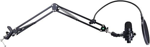 Miniatura 12 de VEVOR Micrófono USB, 192 kHz24 bits, kit de micrófono de condensador profesional, con soporte de brazo de brazo, filtro pop, montaje de golpes,