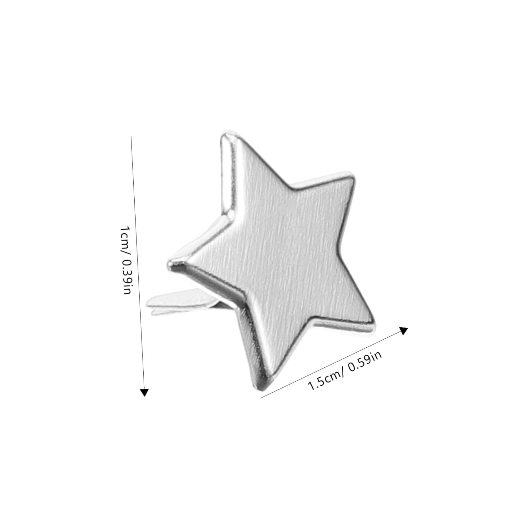 Housoutil 100pcs Large Craft Brads Metal Paper Fasteners Brads Fasteners for Scrapbook DIY Decorative Spikes