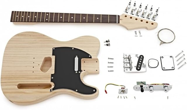 All In One Electric Guitar DIY Kit with Telecaster Style Body