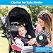 TriPole Clip On Fan Stroller Fan Battery Operated Portable Fan Stepless Speed 360 Degree Rotation Small Desk Fan with Strong Clamp Personal Table Fan for Baby Crib Treadmill Car