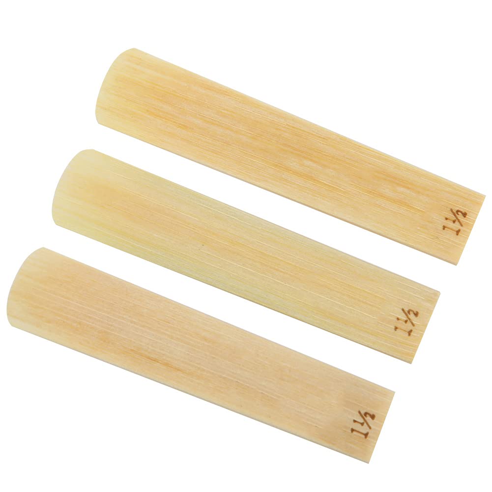 10Pcs Alto Saxophone Reeds 1.5 Strength Tenor Sax Reeds Woodwind Accessories for Saxophone Lovers
