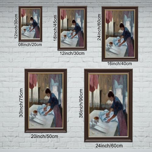 Impression sur toile Edgar Degas Repasseuse 20x30cm - 2