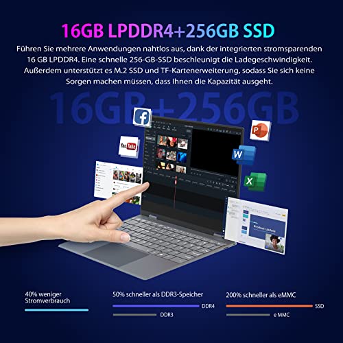 Morostron Touchscreen Laptop 13.3 Zoll mit Windows 11