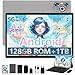 Dghrti 2026 Tablet 10 Zoll Android, 22GB RAM 128GB ROM/TF 1TB, Octa-Core Prozessor, 8000mAh, BT5.0, 8MP+5MP, Dual WLAN, Face ID, Widevine L1, Augenschutz, Tablet mit Tastatur & Maus Metallkörper, Grau
