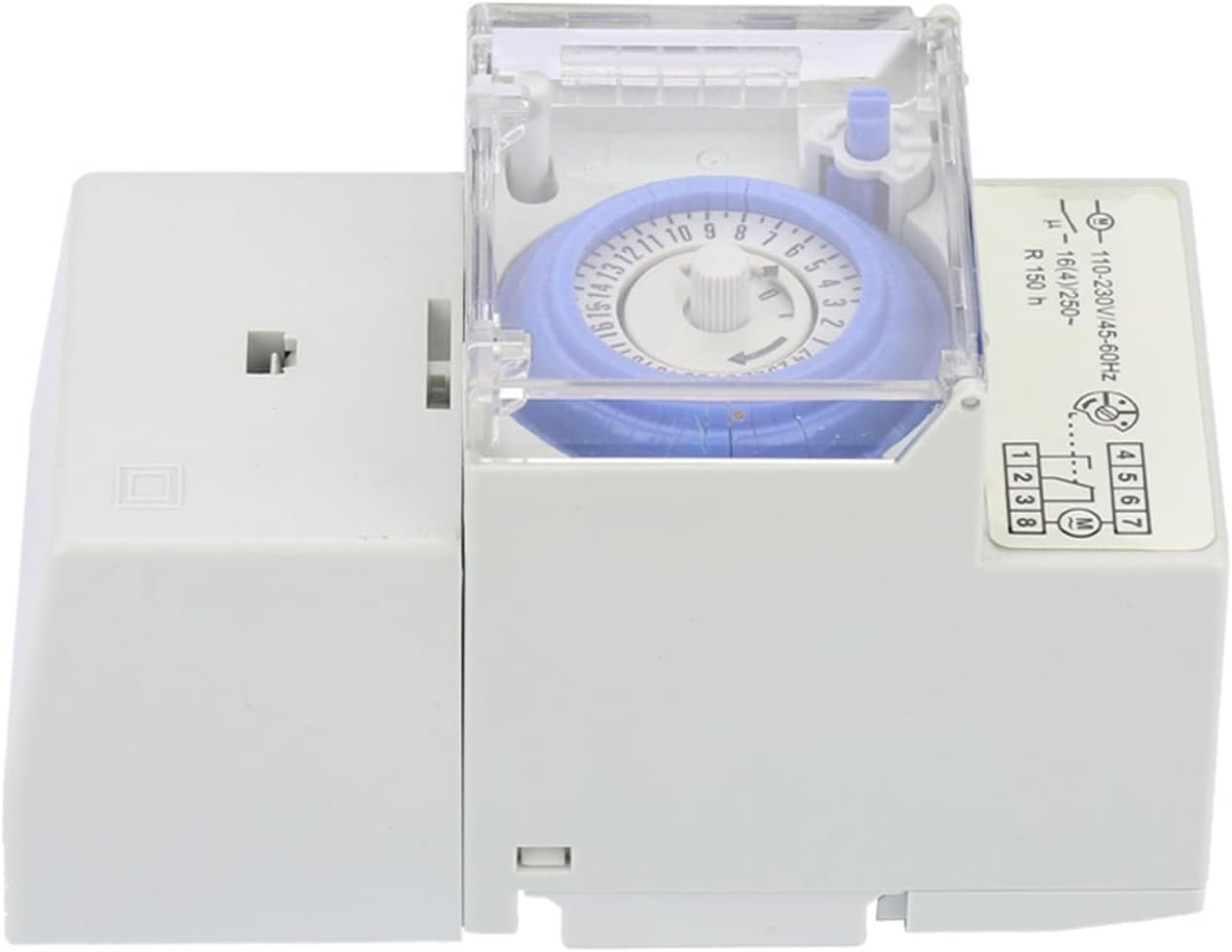 Sorandy Analog Mechanical Timer Manual Controller Time Switch for Factory Equipment Timing,DIN Rail Module for Illumination Box