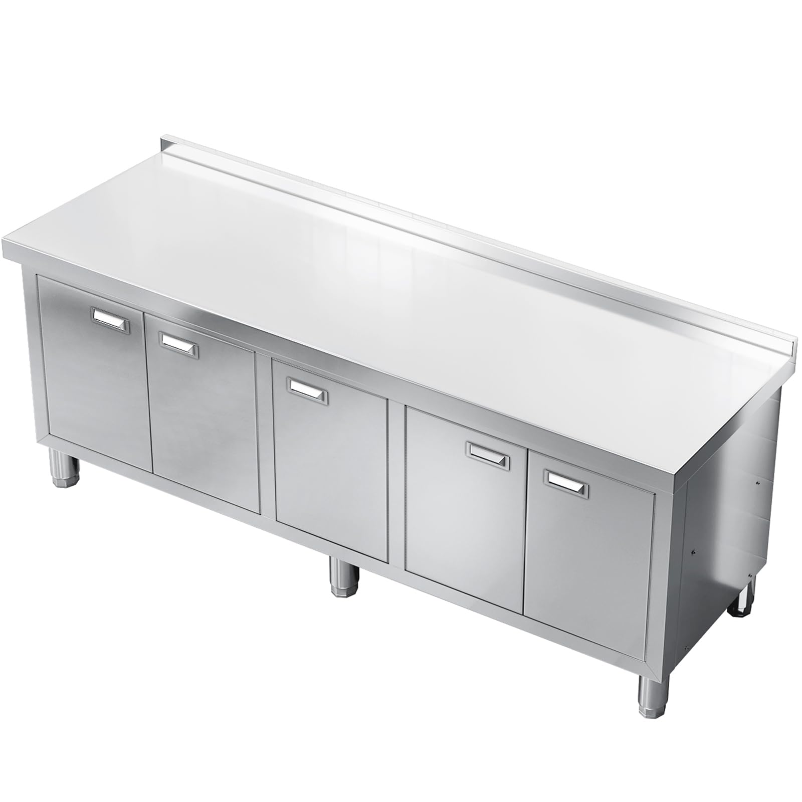 Amazon.com: ZZV Stainless Steel Table with Cabinet 21 x 78 Inch