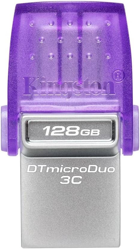 Kingston Technology 128GB USB 3.0/3.1/3.2gen1 DataTraveler MicroDuo 3C DTDUO3CG3/128GB Kingston Technology