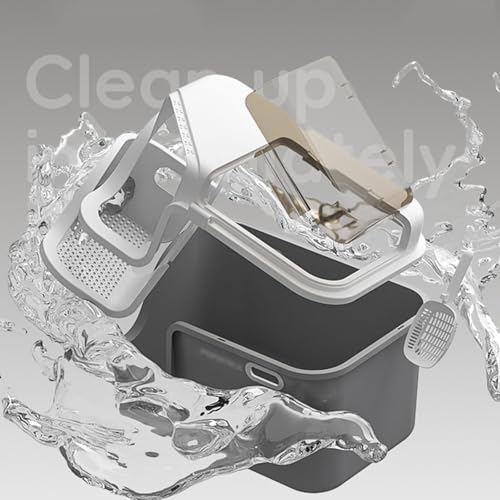 Caja sanitaria cerrada grande para gato con puerta miniatura 4