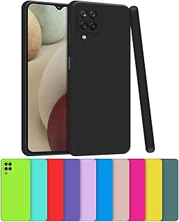 Capa Capinha Case Compatível Samsung Galaxy A12 Silicone Aveludada Com Proteção De Câmera (VERDE PISTACHE)