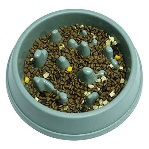 Slow Feeder Dog Bowls Large Or Small Breed-Anti-Slip Dog Food Bowls Or Cat Feeder Food Bowl For Slow Down Eating, Pets Puppy Supplies Dog Gifts Dog Slow Neater Feeder Bowl #TOP30
