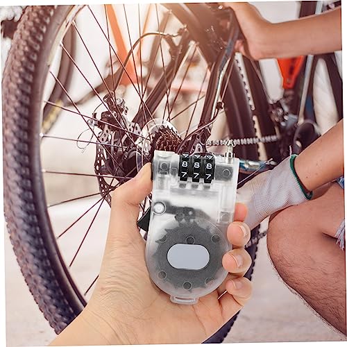 Serrure codée rétractable anti-blocage pour attacher casque de vélo et ski de glisse