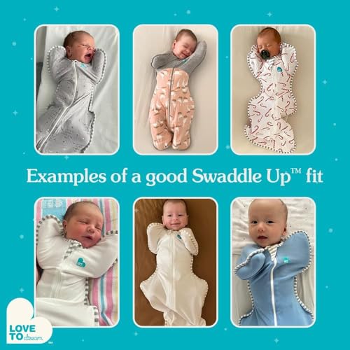 Image of Love to Dream Swaddle UP, Baby Sleep Sack,Self-Soothing Swaddles for Newborns, Get Longer Sleep,Snug Fit Helps Calm Startle Reflex,New Born Essentials for Baby, 1.0 TOG, Medium 13-19 lbs,Chicken Run