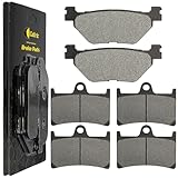 Caltric Front Rear Brake Pads Compatible with Yamaha Xv1700 Xv 1700 Road Star Warrior 2002-2007 Front Rear Pads