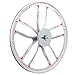 BBR Tuning 26 Inch Heavy Duty 10 Spoke STAR Motorized Bike Mag Wheel Set (White)