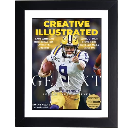 Creative Picture Frames [1012 Displays 1994-Current Collector’s Edition Sports Illustrated Frame Displays Magazines Measuring 8 By 10 1/2-Inches With White Mat (Measure Your Magazine) #TOP15