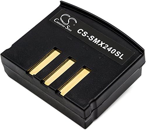 Top view of battery with contacts