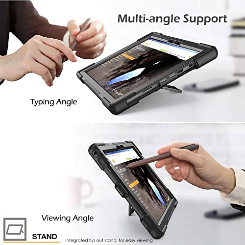 Coque Surface Pro 7 Plus rigide avec support rotatif 360 et protection 12,3 - 5